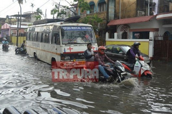 Monsoon begins : Sufferings of Agartala people start